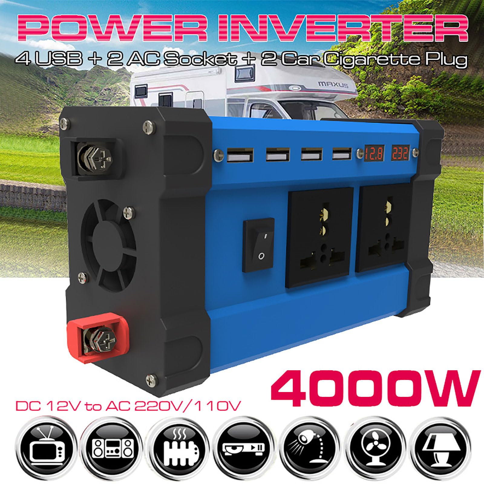 Kit pannello solare off-grid da 4000 W con pannello monocristallino da 60 W e regolatore di carica da 30 A(110V)