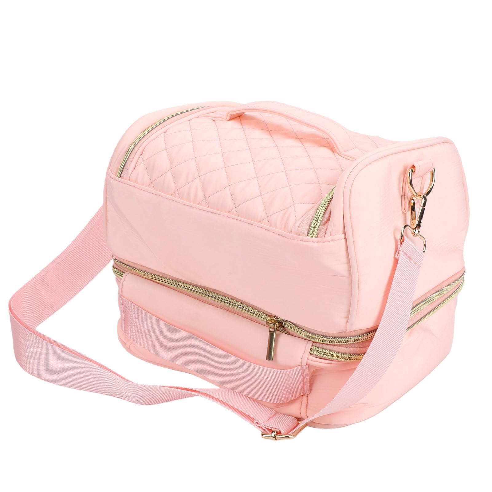 Generic Borsa Organizer per Smalti con Tracolla Regolabile, Impermeabile, a Doppio Livello, per Professionisti delle Unghie