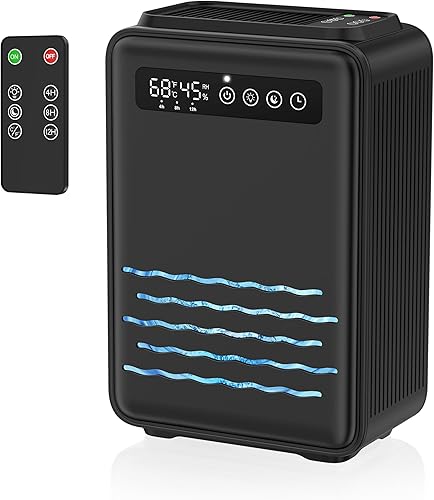 Deshumidificador actualizado (control remoto) para dormitorio, tanque de agua de 95 onzas, deshumidificadores pequeños silenciosos de 800 pies
