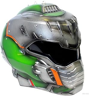 Doomguy Helmet Adults Resin Men Full Head Doom Mask Halloween Cosplay Costume Prop Updated Version