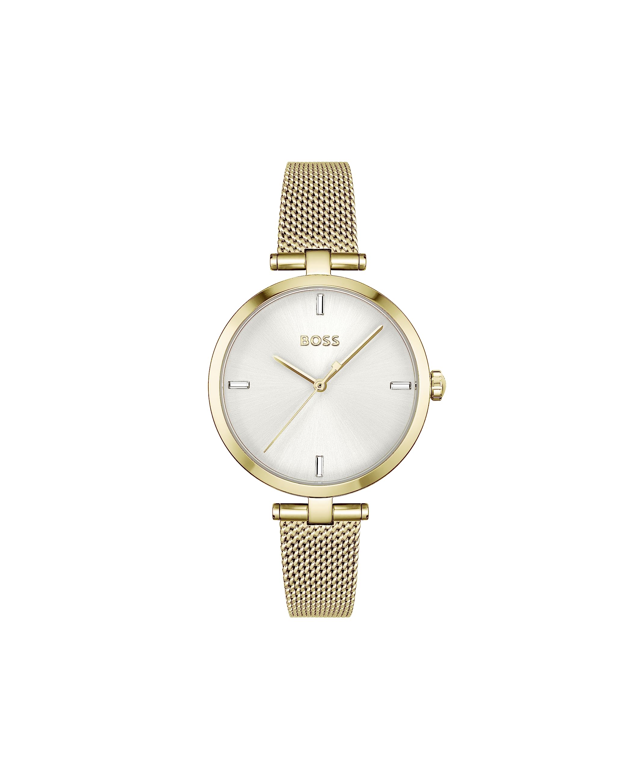 Hugo Boss Stainless Steel Majesty Analog Silver Dial Women Watch-1502586, Gold Band (B08X4NZM8K) Amazon Price History, Amazon Price Tracker