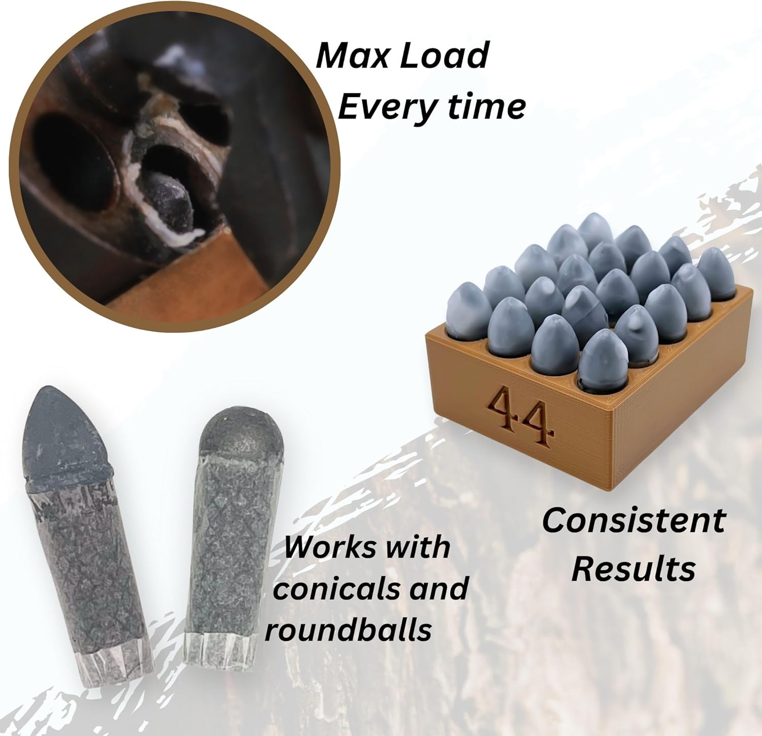 44 Caliber Paper Cartridge Former Deluxe Kit for Black Powder Percussion Revolver - Complete Set for Crafting Vintage Ammo | DIY Reloading for Muzzleloading Enthusiasts and Historical Reenactments