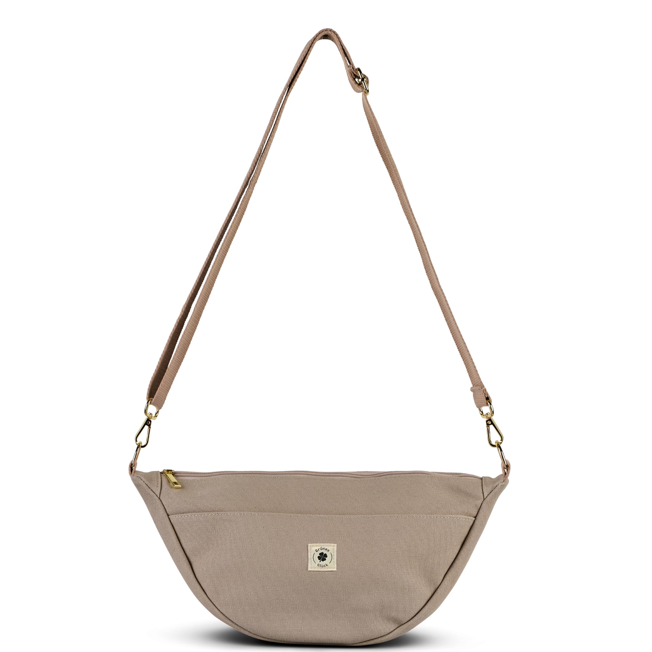 Canvas Moon Bag SMALL, Crossbody Bag, Umhängetasche Damen | Moonbag mit Innen- & Außentasche, verstellbarem Gurt – klein, praktisch und stilvoll.