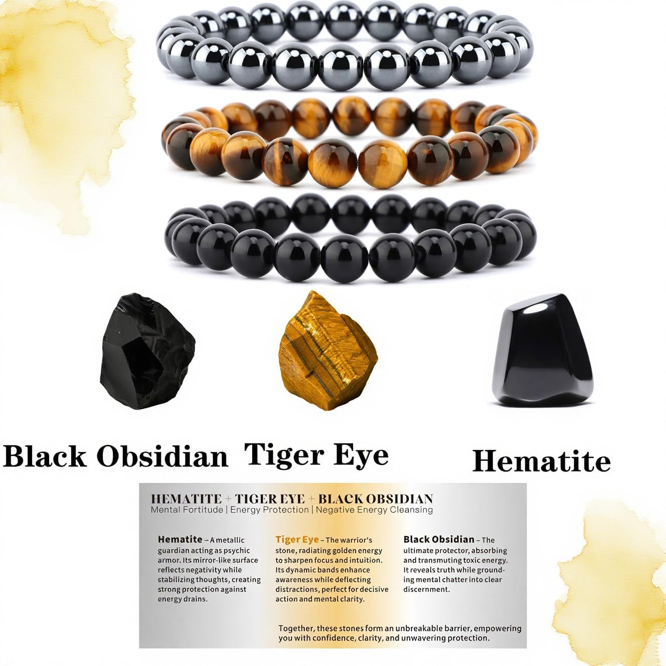 4mm 6mm 8mm Healing Crystal Bracelets for Women Men Natural Stone Beaded Stretch Bracelet Handmade Gemstone Reiki Spiritual Jewelry Gifts - Image 5