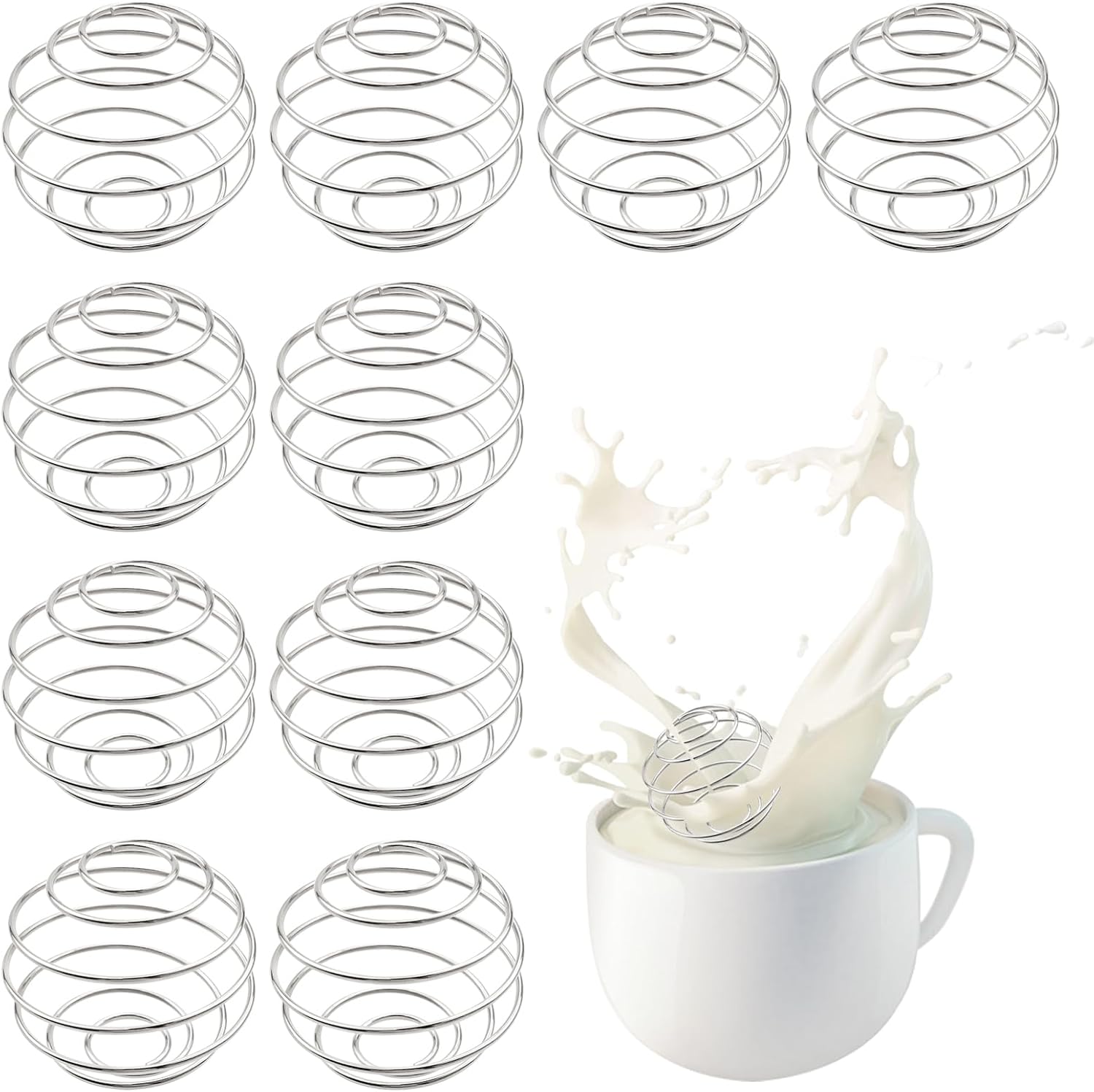 10 Pack Stainless Steel Shaker Balls for Bottle Protein