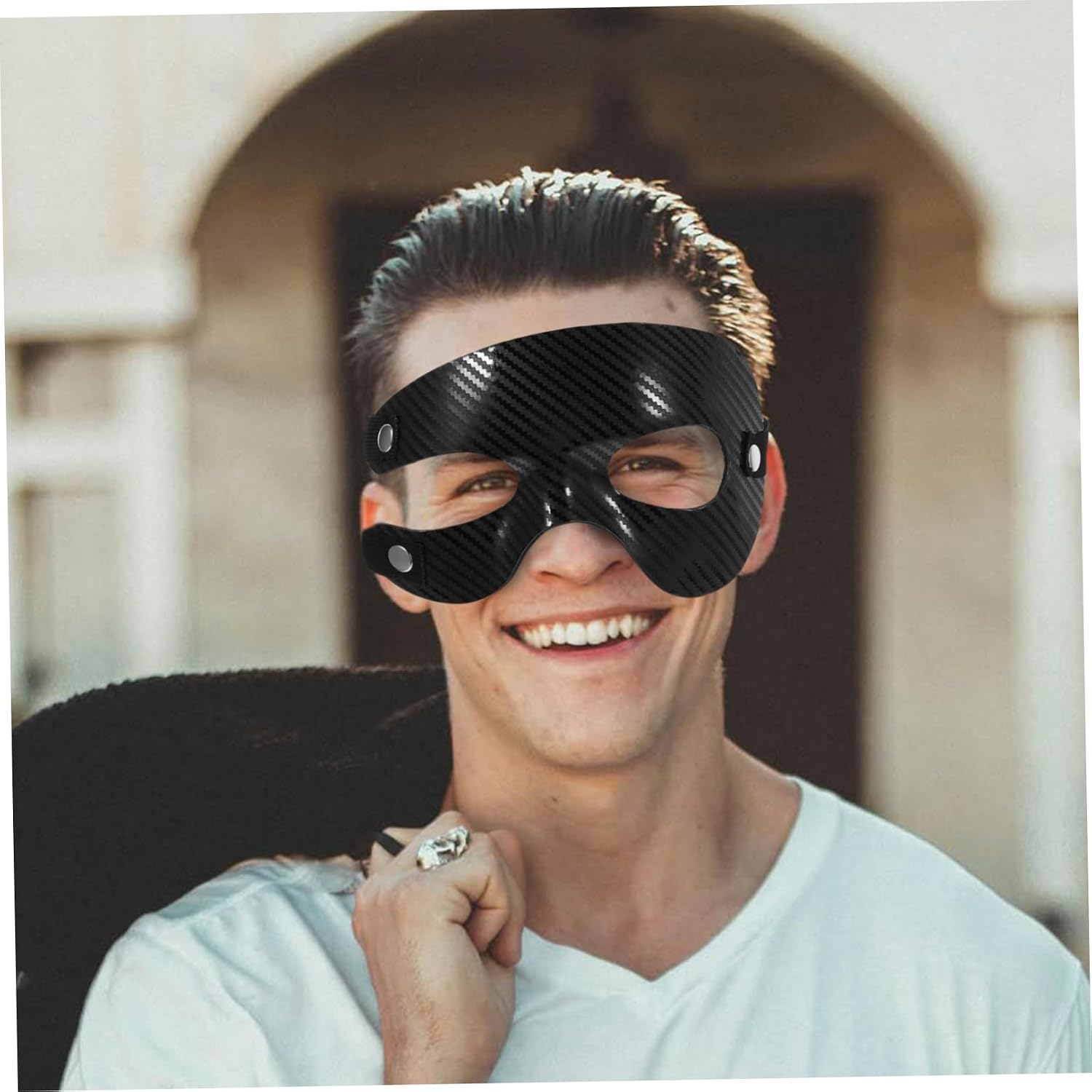 FOMIYES Half Face Sports Mask for Basketball Soccer Rugby Lightweight Breathable Impact-Resistant for Outdoor Activities