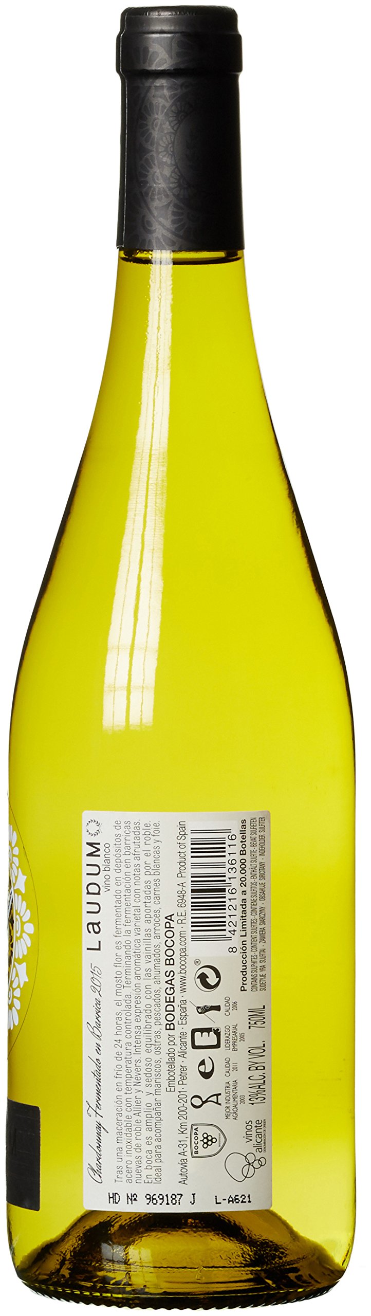 Bocopa Laudum Chardonnay Fermentado en Barrica 2017 trocken (6 x 0.75 l)