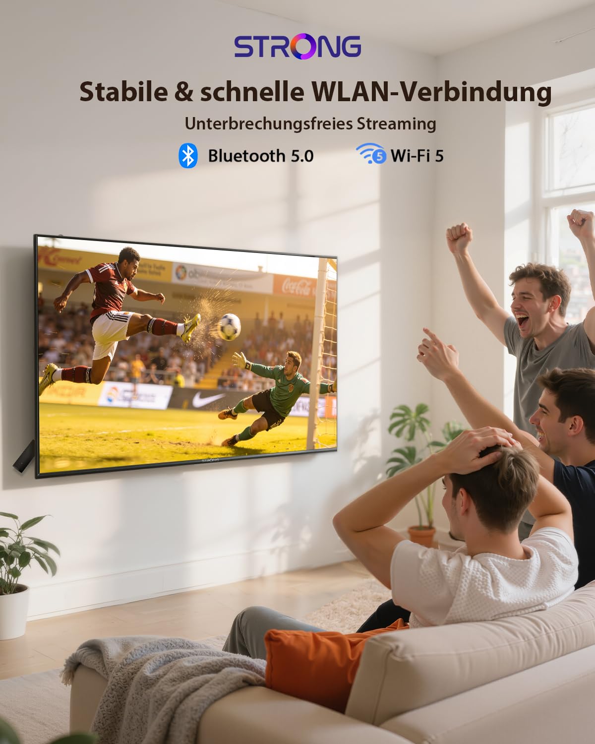 STRONG LEAP-UNA+ TV Stick with Android 14, 8GB Storage, HDR10+, HLG, Bluetooth 5, Sprachsteuerung, Streaming Device for FHD Smart TV Upgrade