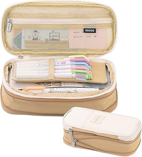 EHOPE Estuche para lápices de gran capacidad, bolsa de almacenamiento grande, cartuchera de alta capacidad para oficina, organizador para viajes