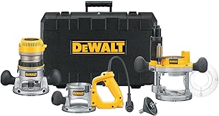 DeWalt DW618B3 - Base de inmersión y base fija de 12 amperios 2.25 caballos de fuerza