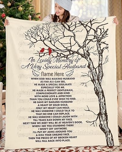 Miniatura 3 de 105Centuria Fakir Shop Piece of My Broken Heart Will Fall Back Into Place - Personalizar, manta, regalo conmemorativo, recuerdo, pérdida de familia,