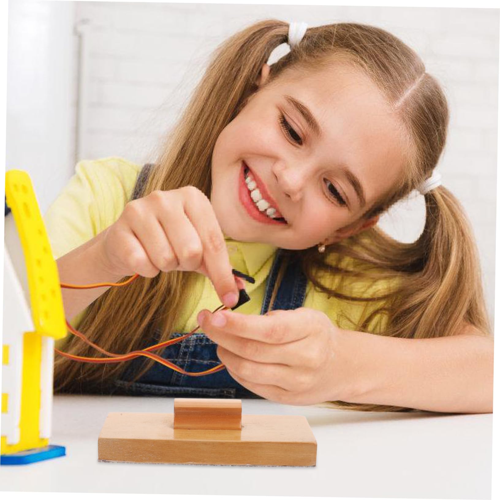 KOMBIUDA 1 Pair Wooden Sand Blocks Percussion Instrument for Handheld Soundboard Plaything Educational Rhythm Block for Kindergarten Sound Strong Creation