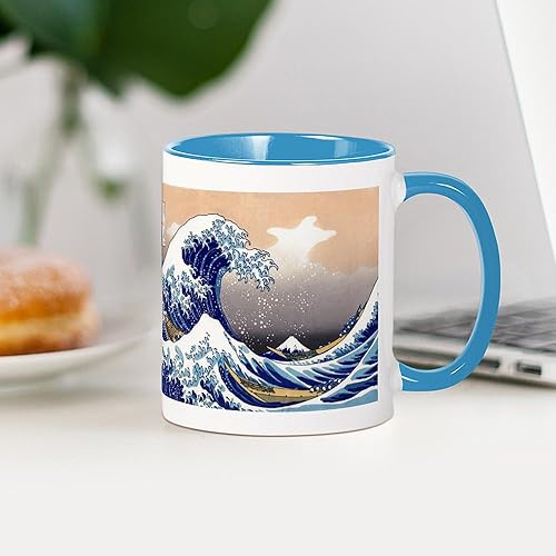 Miniatura 6 de CafePress The Great Wave Off Kanagawa - Taza de café de cerámica, taza de té de 11 onzas