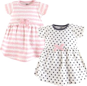 Luvable Friends Touched by Nature Short-Sleeve Dresses 2pk