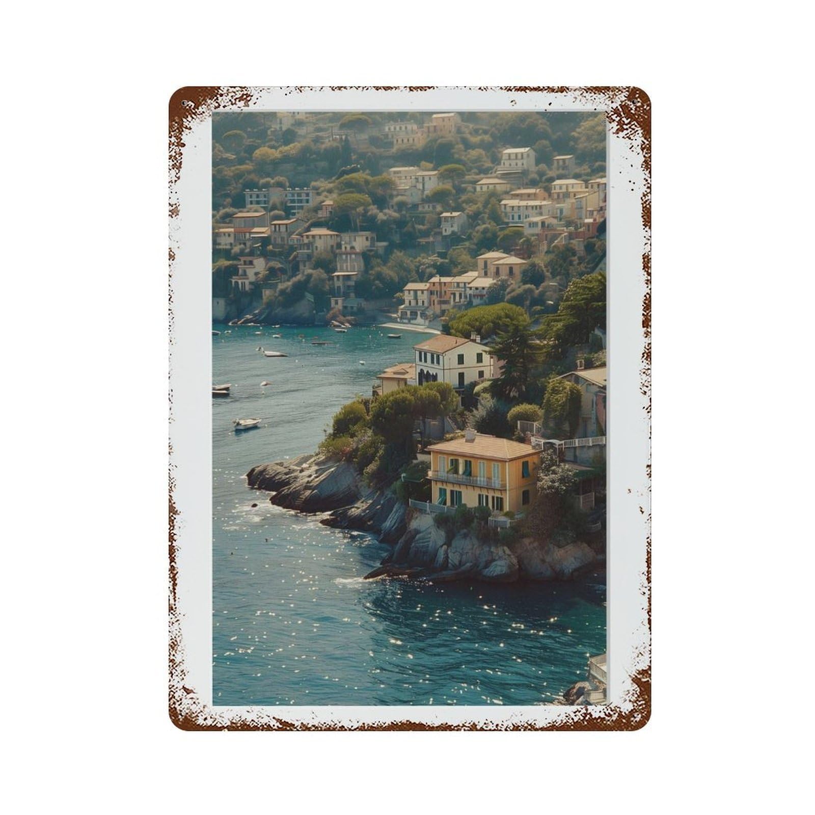 xiaoxiaoshen Italy Photography S Wall Decor Art Metal Tin Poster Modern Home Decor Art Home Bar Shop Decorations Vintage Sign 40x30cm