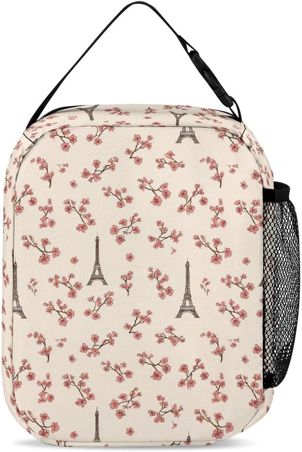 Eiffel Tower Floral Novelty Backpack Set with Lunch Bag Pencil Cases image 5