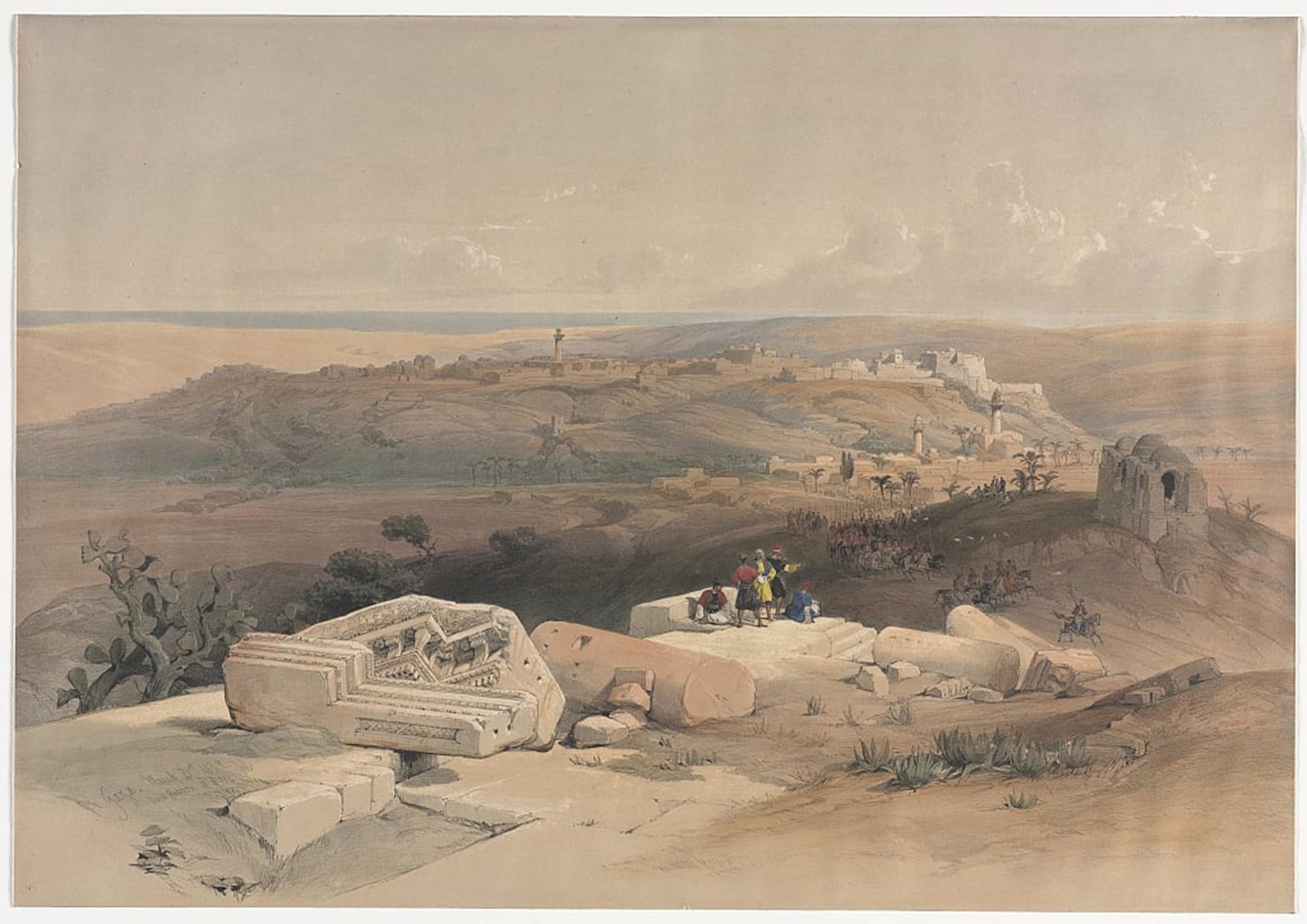 Art mural classique Gaza de David Roberts sur toile 60x90