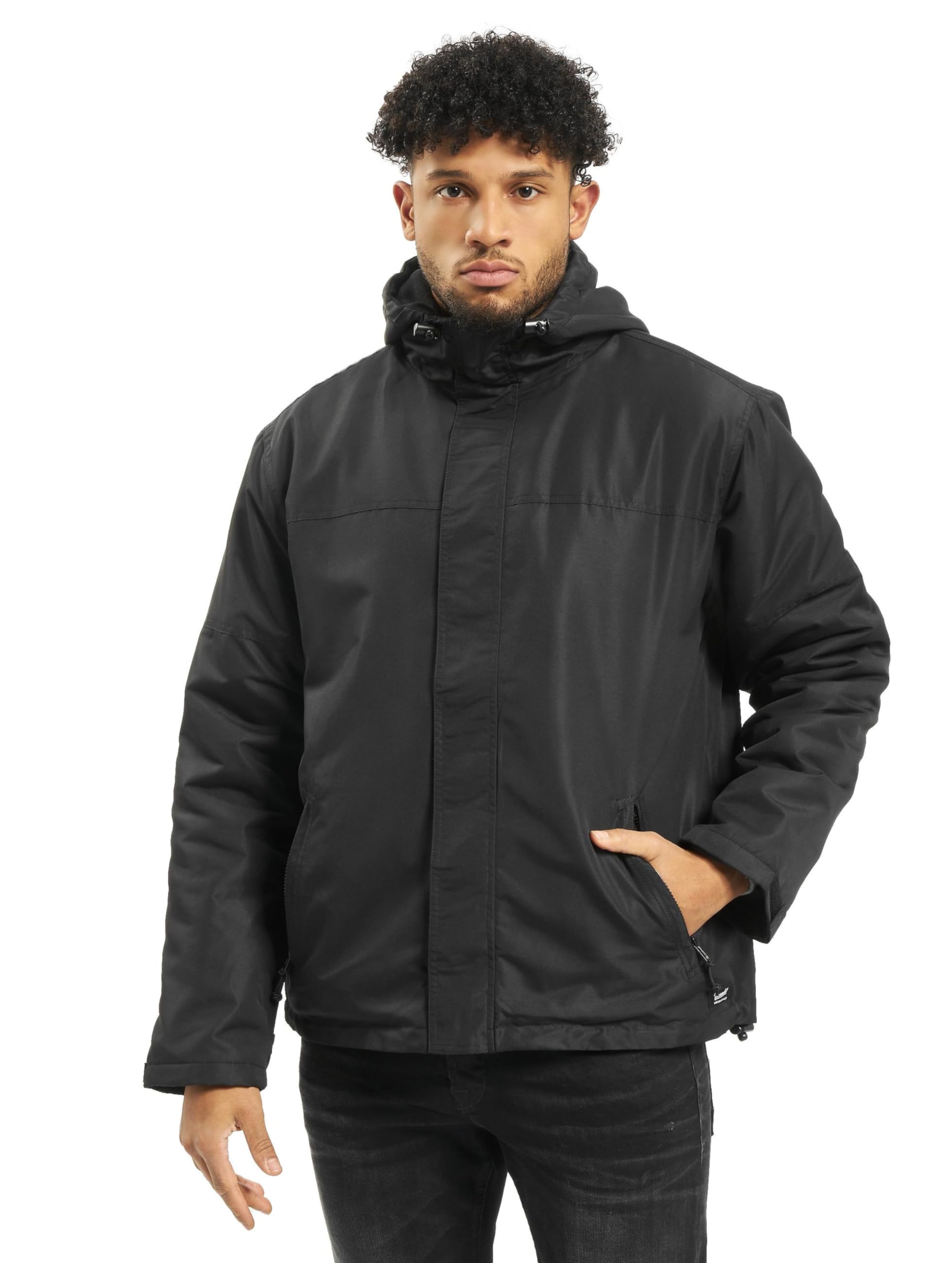 Brandit Windbreakereaker Frontzip, Black, L