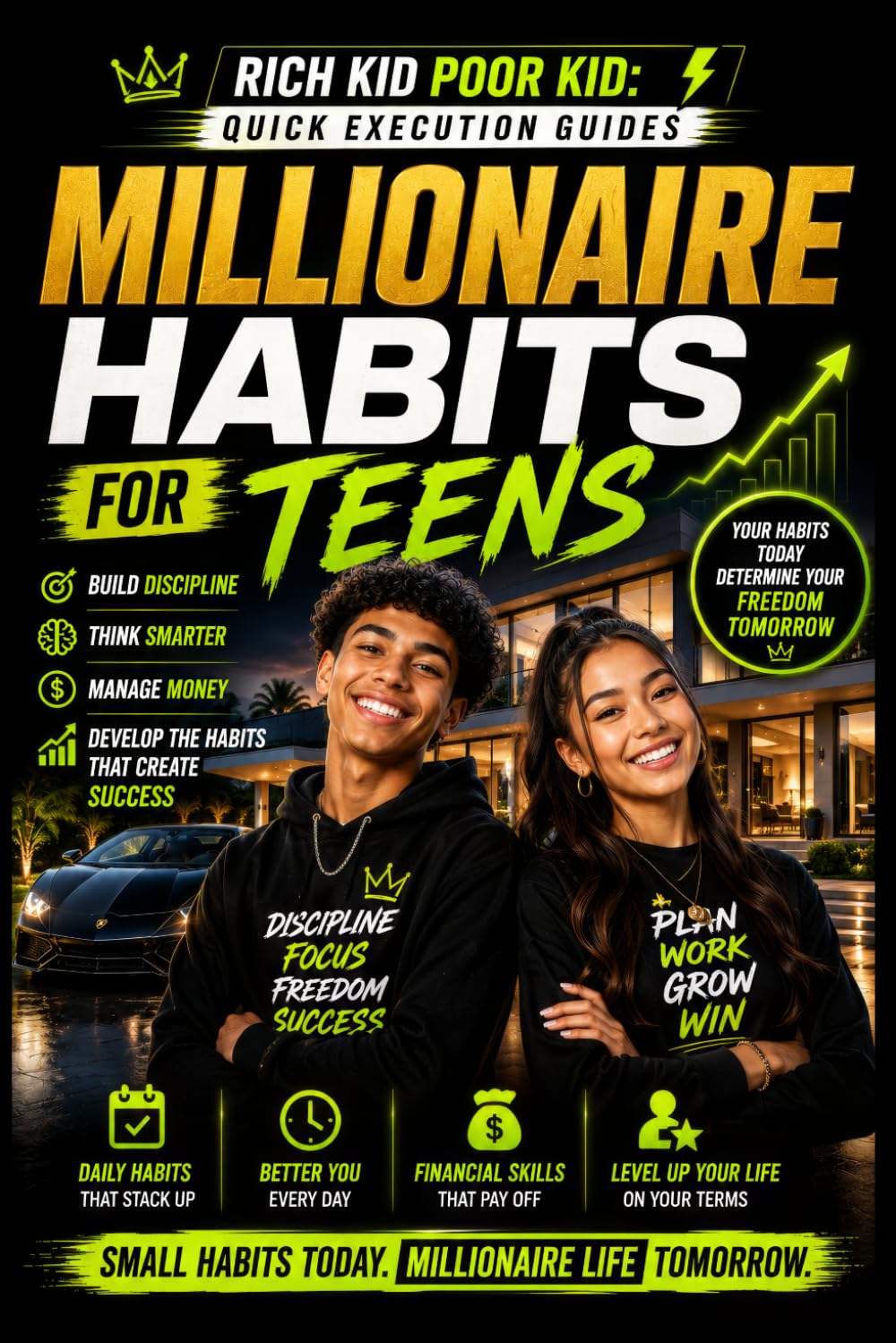 Millionaire Habits for Teens: How Teens Build Discipline, Confidence, Focus, Wealth-Building Habits & Financial Success Early (Rich Kid Poor Kid QUICK EXECUTION GUIDE SERIES)