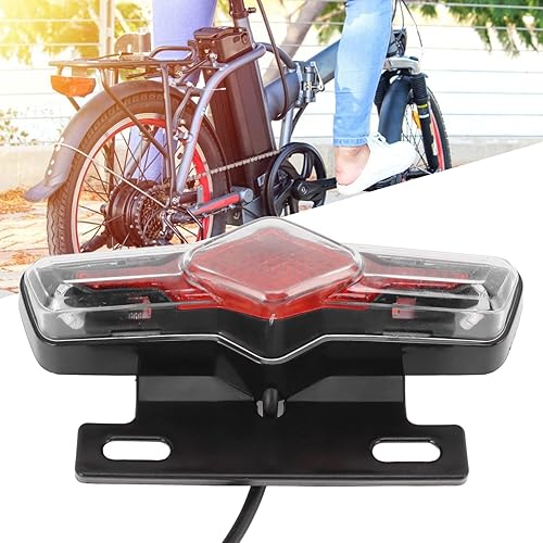 Miniatura 6 de Luz de señal de advertencia de bicicleta eléctrica de 36V-60V, luz trasera de bicicleta eléctrica, señal de advertencia dos en uno, señal de