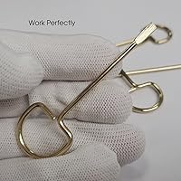 Vista 2 de Llave de puerta de baño interior, llave de emergencia para dormitorio, llave de repuesto sólida para puerta interior - Paquete de 10