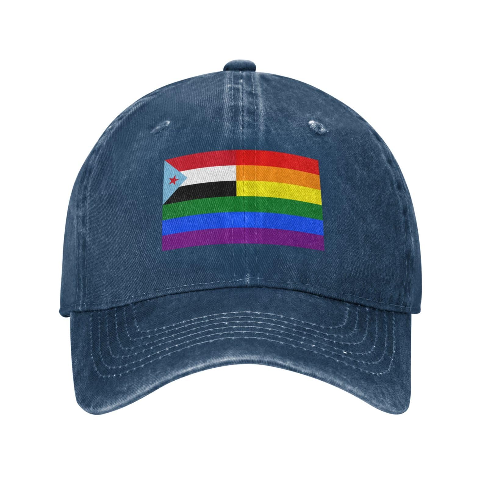 South Yemen Rainbow Flag Baseball Cap Women Men Sun Hat Vintage Cowboy Hats Golf Caps