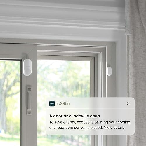 Miniatura 6 de ecobee SmartCamera Smart Security Bundle Cámara inteligente Cámara de seguridad WiFi para interiores y paquete de 2 sensores inteligentes para