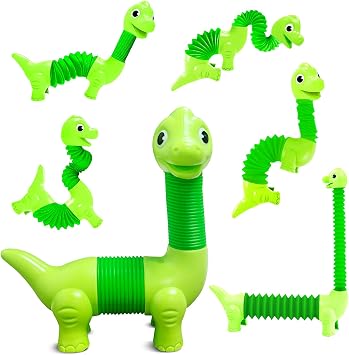 Animal Pop Tubes Fidget Toy, Fidget Tubes Toys for Autism Adults, Fidget Tubes Fidget Toy for Stress Relief Toy, Stocking Stuffers