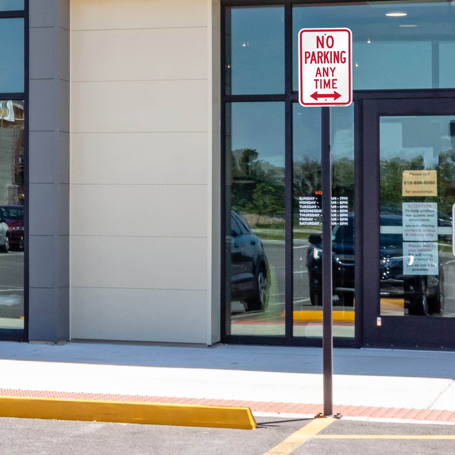 SmartSign Letrero de metal con flecha bidireccional, compuesto de aluminio de 120 mil (ACM), material reflectante de grado de ingeniero, rojo y blanco
