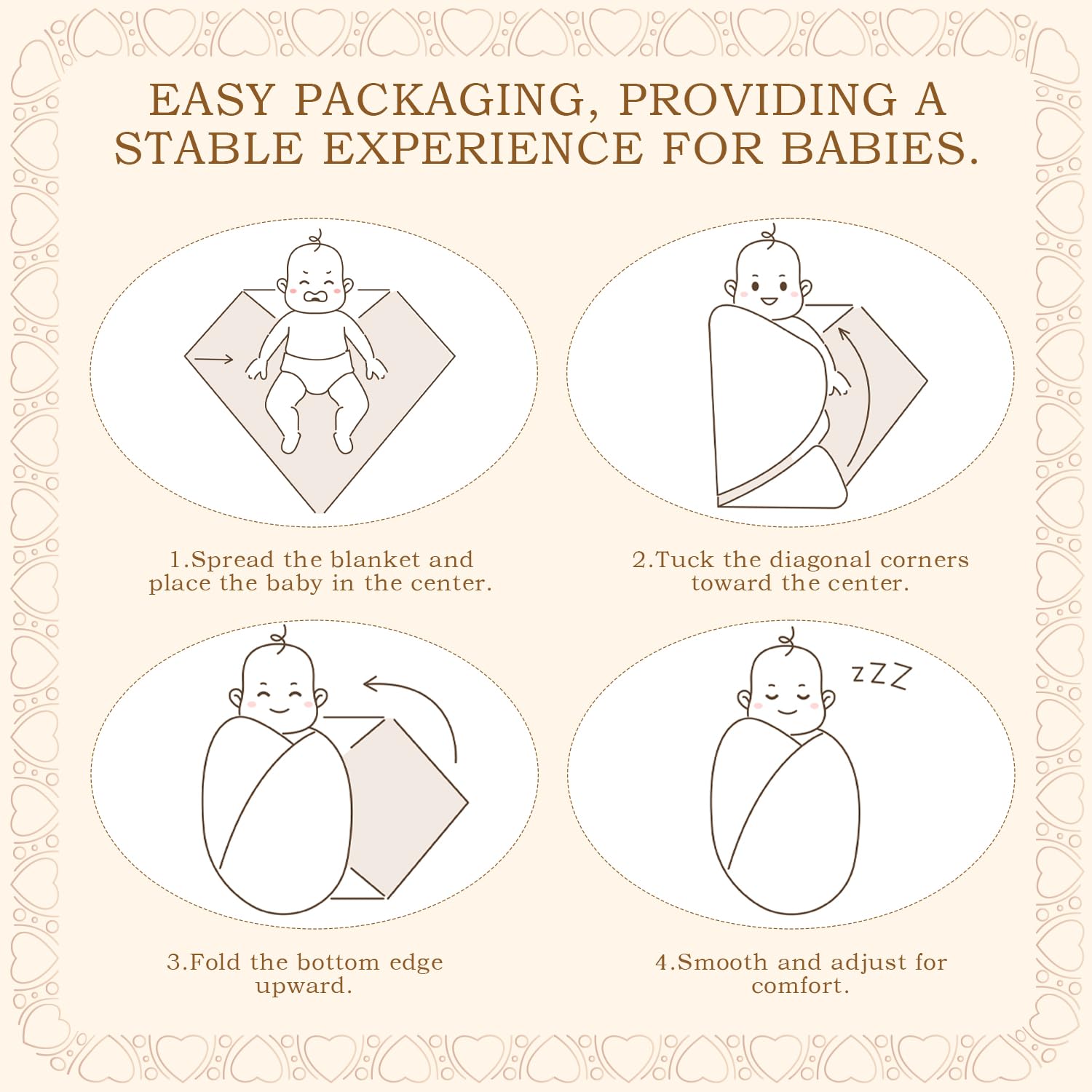 RUGBOL 85×85cm Baby Blanket, Swaddle Blankets Burp Cloths Cotton Soft Newborn Gifts for Pram/Trave/Shower (Bear) - Image 4
