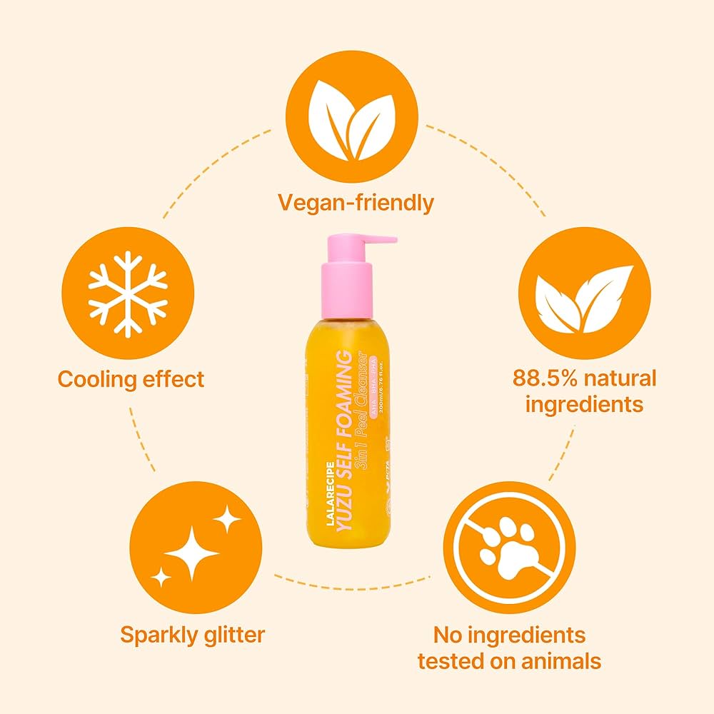 YUZU SELF FOAMING 3in1 ピールクレンザー 3本 Amazon.com: LALARECIPE Yuzu Self-Foaming 3-in-1 Facial