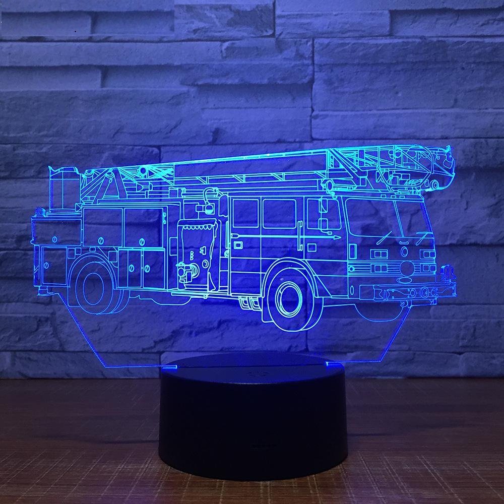 Jinson well Lampada 3D Street Dance Hip hop, luce notturna con 7 colori cangianti, interruttore touch da tavolo, lampada a LED, acrilico, base piatta USB giocattolo