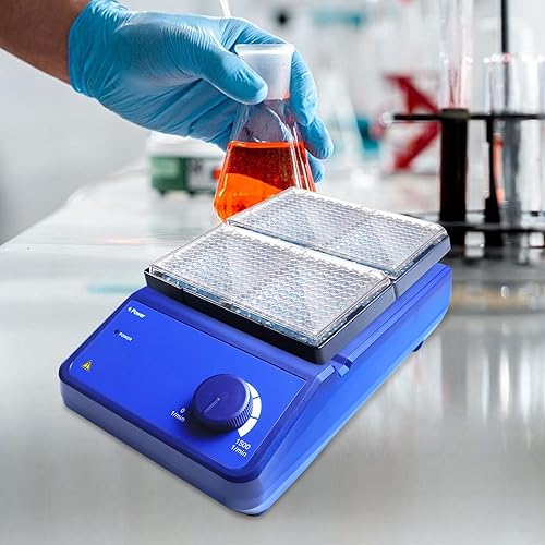 Miniatura 7 de Mezcladores de microplacas Mezclador de placa de cultivo celular de 96 pocillos Agitador de laboratorio ajustable de 0-1500 RPM (MX-M2)