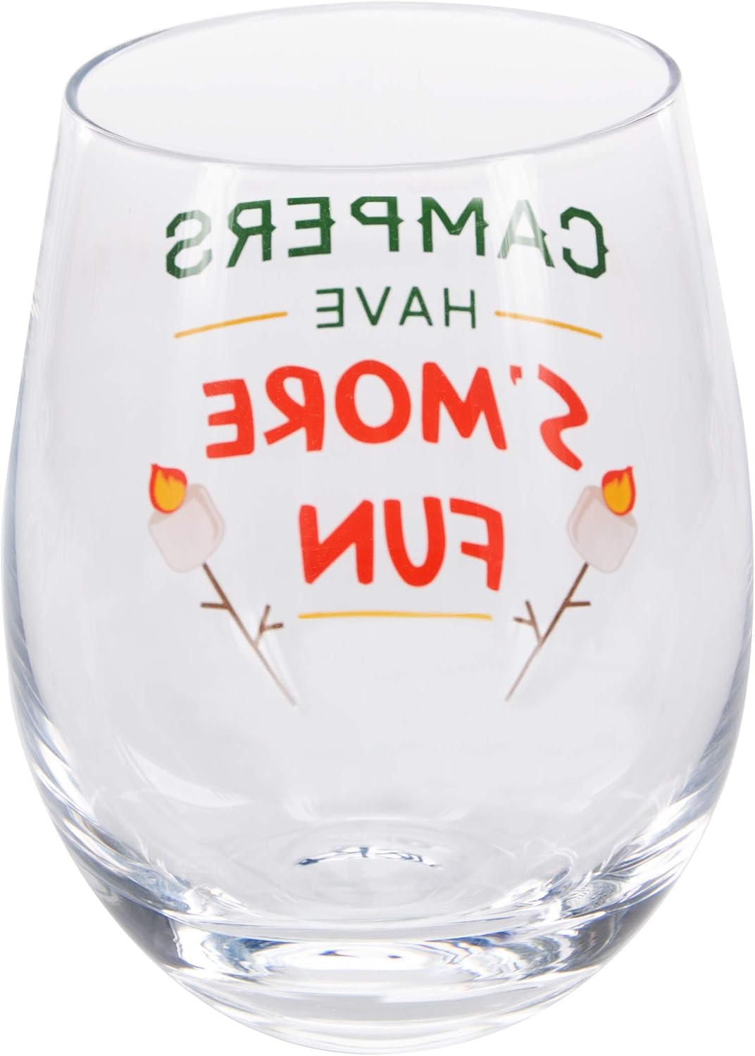 Pavilion - Campers Have S'more Fun - 18 Oz Stemless Wine Glass