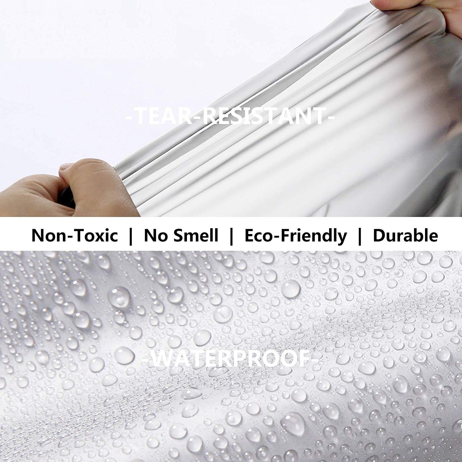 Besshopie EVA-Regenmantel, wasserdicht, wiederverwendbar, Unisex, für Herren und Damen, lang, transparent