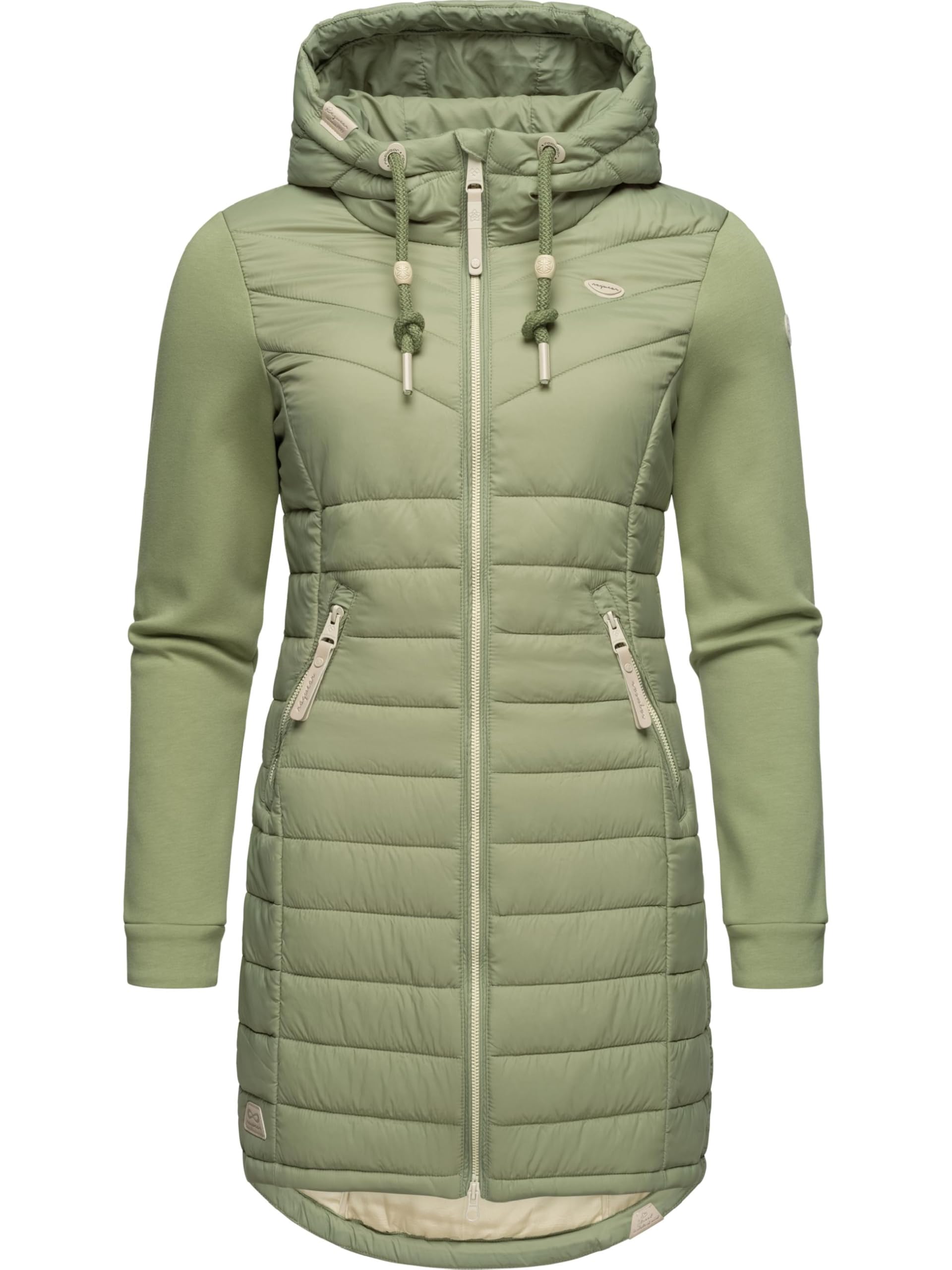 Ragwear Women's Light Olive24 Lucinda Long Ii Intl Transition Jacket Lightweight Jacket Long With Hood Xs-6Xl, M