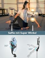 Pnitri Selfie Stick Tripod Távirányítóval és LED Fénnyel Okostelefonhoz 6