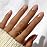 Glamnetic Press On Nails - Goal Digger | Glossy, Semi-Transparent, Short Round Nails, Salon Quality | 12 Sizes - 30 Nail Kit with Glue