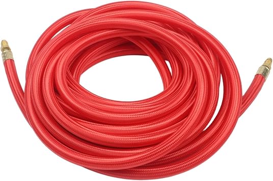 Superflex TIG Torch Power Cable 25Ft For CK57Y03RSF,Flexible Silicone Welding Compatible With CK9 And CK17 Air-Cooled Torches,Red