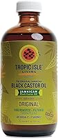 Vista 1 de Isla tropical viviente- Aceite negro de castor jamaiquino con lavanda- 8 oz botella de plástico PET