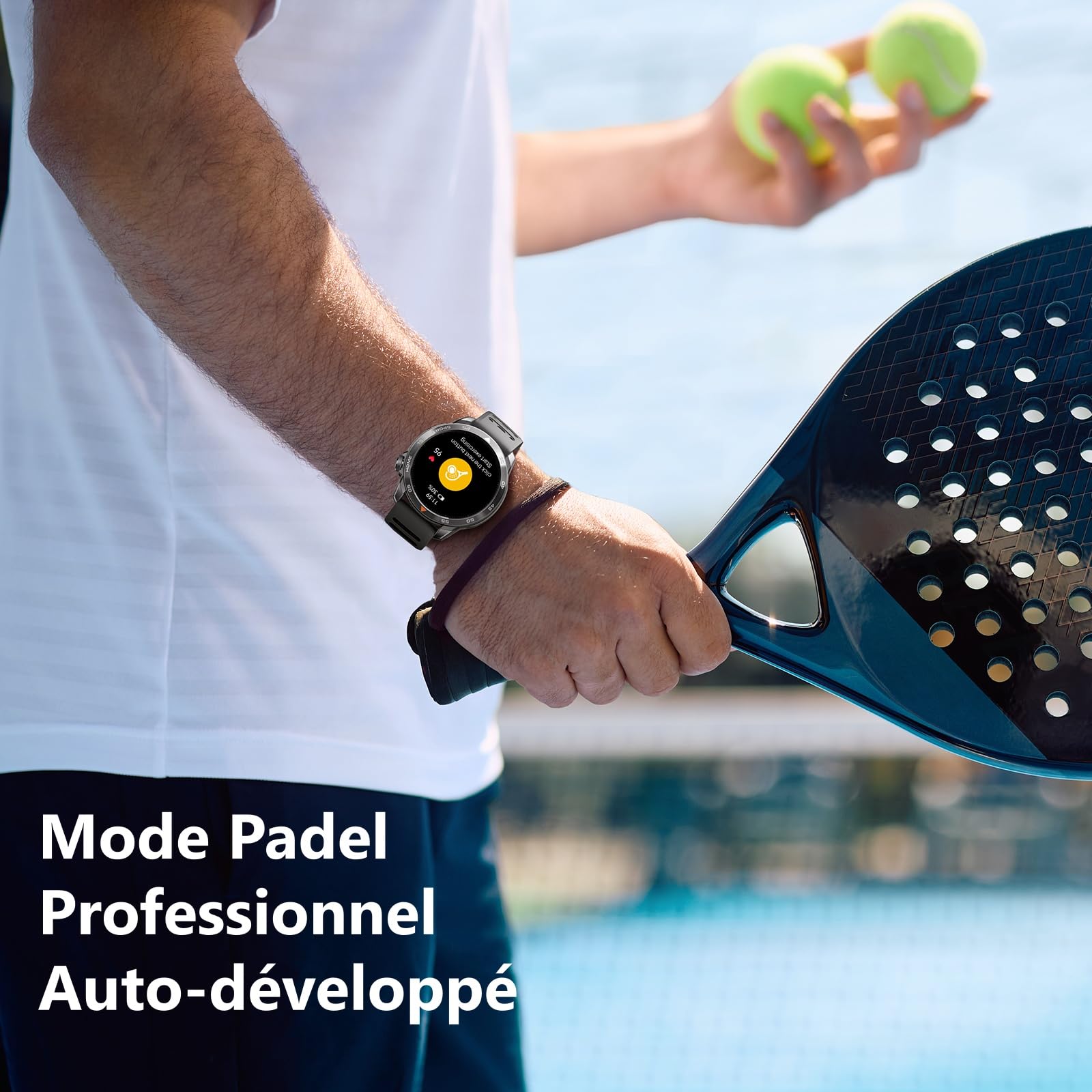 Mibro GS Pro2 Montre Connectée Homme, GPS, 20J, Spécialisé Padel&Running | 1,43"AMOLED, Étanche 5ATM, 150 Modes Sportifs, Appel Bluetooth, Suivi du Fréquence Cardiaque, Android & iPhone (Gris Foncé)