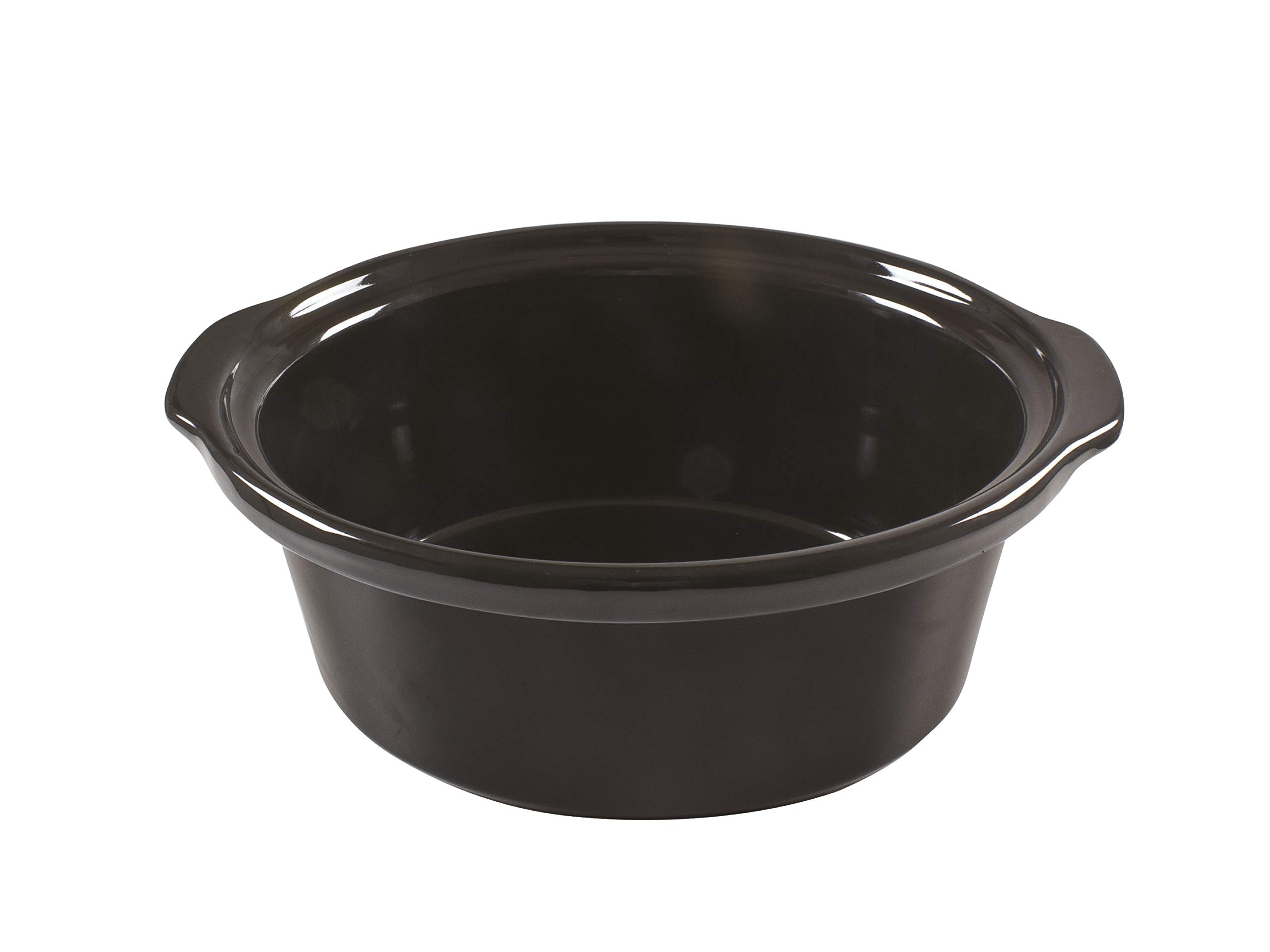 BEPER BC.510 Slow Cooker, 280 W, 4,5 Liter, Glaskeramik, Schwarz und Stahl, Nero E Acciaio