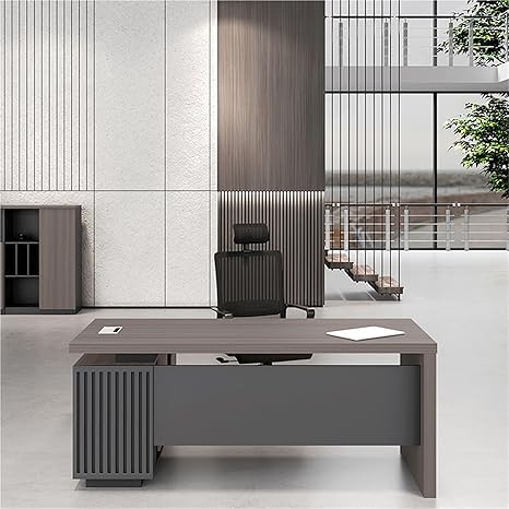 L Shaped Executive Desk with 59"Lateral File Cabinet,Modern Executive Desk with Drawers,Spacious L Shaped Desk with Storage,Office Desk L Shape for Home Office Furniture and Small Spaces(Left cabinet,
