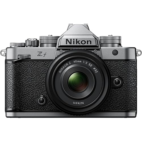 Nikon Zf Mirrorless Camera with 40mm Lens - Full Frame, 24.5MP, 4K UHD Video Recording with Dual Card Slots (Silver)
