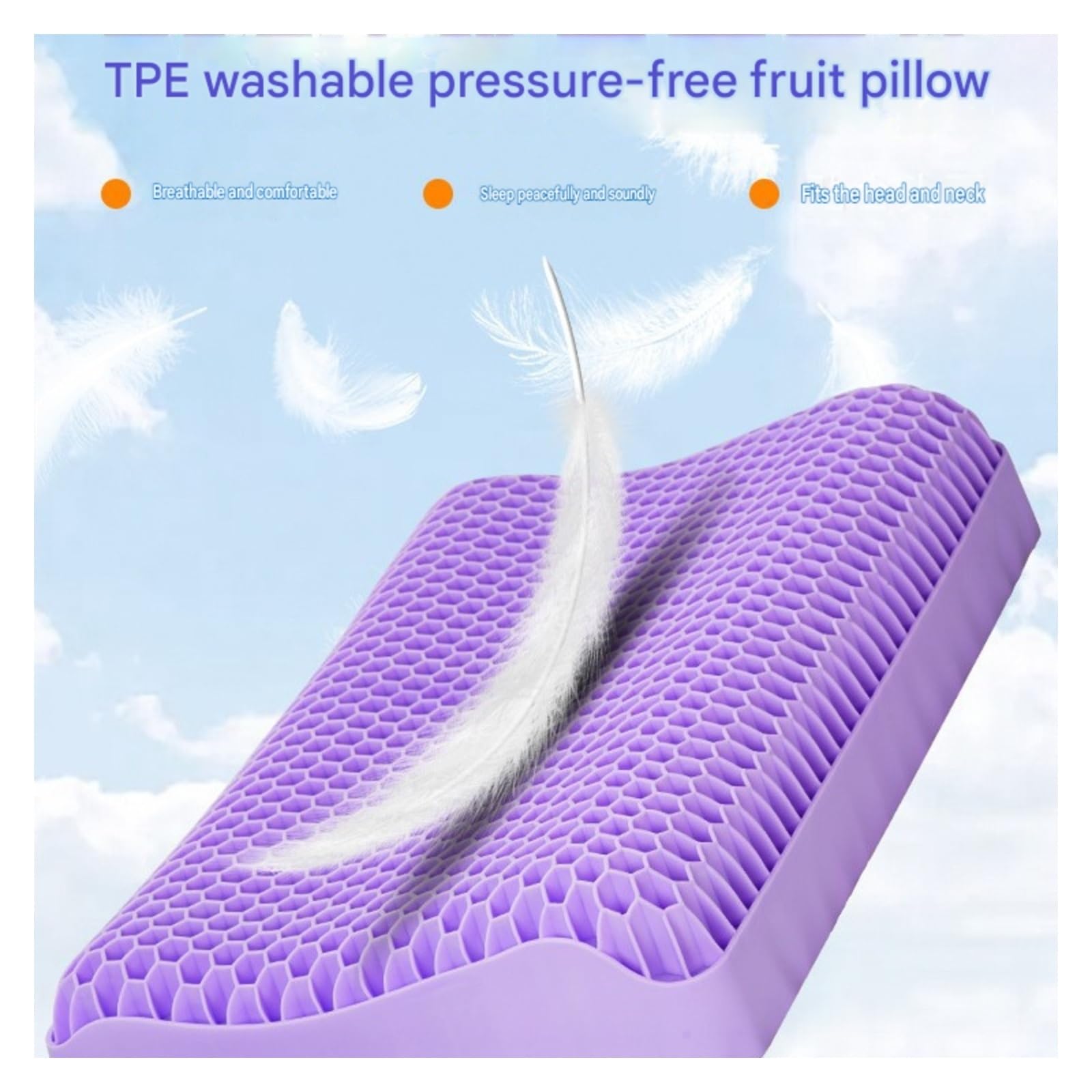 Kissen, Pektin-Kissen Memory TPE Cervical Almohadas Para Dormir ,Gelkissen