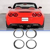 Vista 1 de Anillo de moldura de luz trasera para C6 Corvette 2005-2013, embellecedor de bisel de la luz trasera, cubierta de la luz trasera del maletero