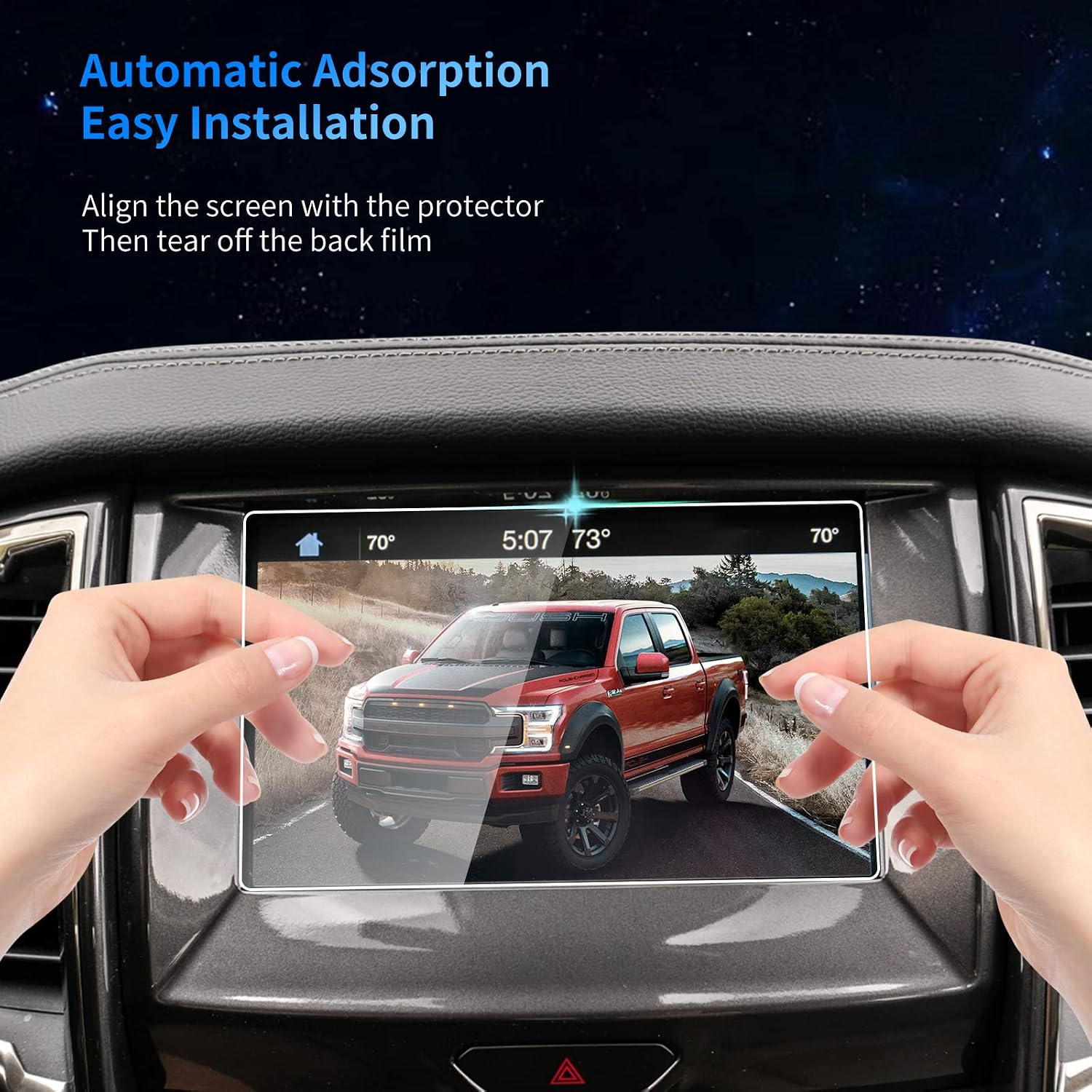 dsdfgh for 2014 2023 ford f150 f250 f350 f450 screen protector 8 inch lcd touchscreenfor f 150 f 250 f 350 f 450 super duty king ranch lariat platinu