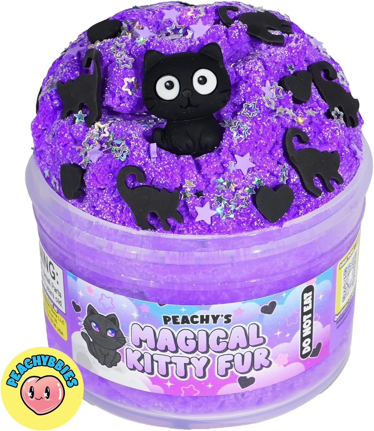 Peachybbies Slime 4-Pack Fantasy Bundle, Unicorn Candy Floss, Mermaid's Ball, Angel Axolotl, Magical Kitty Fur, Includes Slime Activator, Easter Basket Stuffers, Sensory Toys for Kids, Made in USA