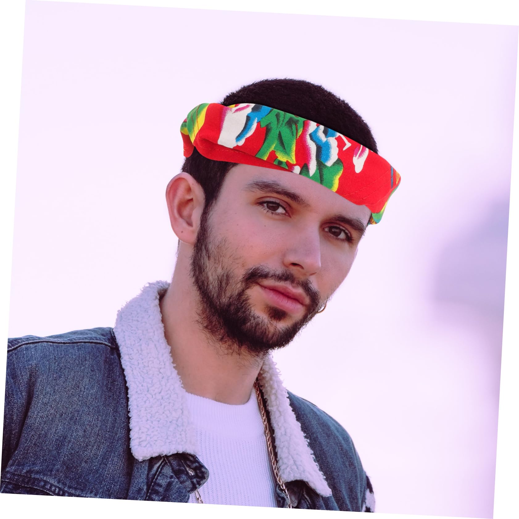 4 Pezzi Foulard Da Ciclismo All'Aperto Confortevole Ciclismo Headwrap Copricapo Da Stampa Floreale Bandana Floreale Bandana Da Equitazione Sport Moda a