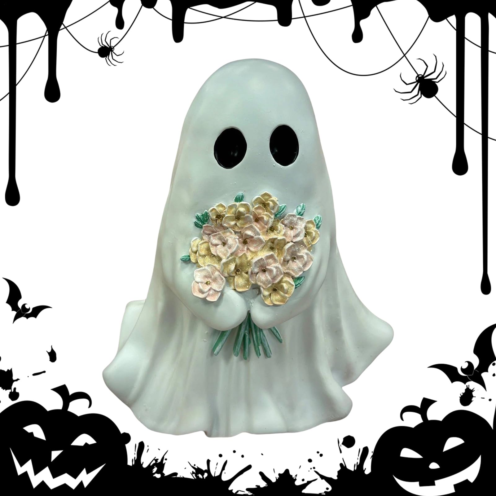 Figurine fantôme Halloween en résine d'ornement pour table et armoire salon